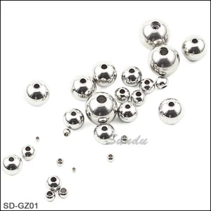 Edelstahl Runde Zwischenring Perlen Schmuck Basteln Zubehör 2 mm -12 mm 50-2000 Stck. - Bild 1 von 12