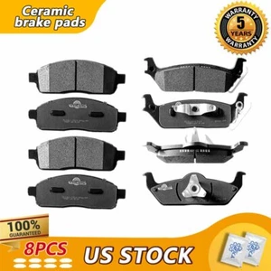 Pastillas de freno delanteras traseras de cerámica para Ford F-150 Lincoln Mark LT 2006-2008 4X4 - Imagen 1 de 6