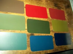 REO 1929 REO Auto Acme Paint Chips set - 17 trucioli da 2,5" x 4,5 + mix info - Foto 1 di 4