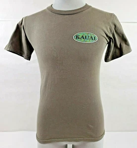 Sun International olivgrünes T-Shirt Kauai Logo Kurzarm Baumwolle Größe S - Bild 1 von 8