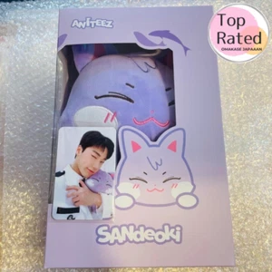 ATEEZ ANITEEZ Pop Up in Illusion SANdeoki San Peluche bambola e scheda fotografica nuova - Foto 1 di 8