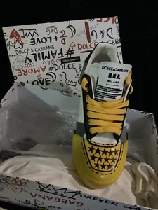 EXCLUSIVE HIGHLY RARE DOLCE & GABBANA MENS “MELT” SNEAKERS SIZE 42 NEW IN BOX - Picture 1 of 12
