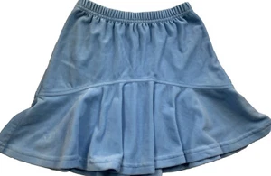 Hanna Andersson Girls Light Blue Velour Twirl Skirt 110 US 5 - Picture 1 of 3