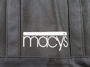 Borsa a tracolla Macy's Promo Tote Blu Scuro o Nero Nylon Ottime Condizioni - Foto 1 di 6