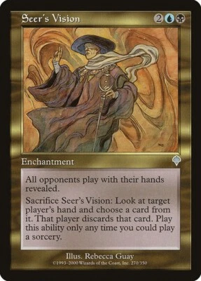 MTG Invasion --- SEER'S VISION --- Uncommon! NM! Magic the Gathering! - Image 1 of 3