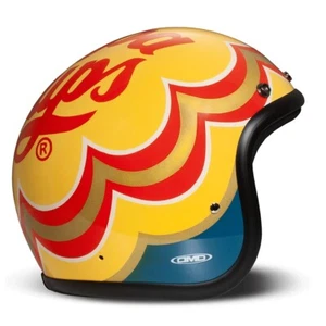 DMD Jet Retro Low Profile Open Face Motorcycle Helmet - Candy - Picture 1 of 4