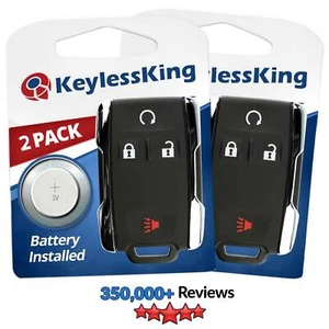 2x Keyless Entry Remote Key Fob Control Transmitter for M3N-32337100 4b Chrome - Picture 1 of 4