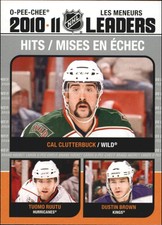2011-12 (KINGS) (WILD) O-Pee-Chee League Leaders #LL6 Clutterbuck/Ruutu/Brown