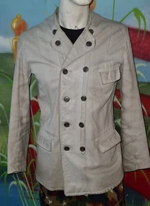 Alte Schweden Oldtimer Lederjacke Antik Swedish Ziegenleder Getskinn Jacket 50er - Bild 1 von 13