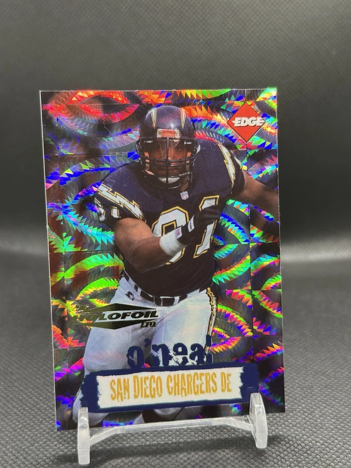 1996 Collector's Edge HOLOFOIL Parallel SP Leslie O'neal Ser #d /500 - Chargers - Image 1 of 2
