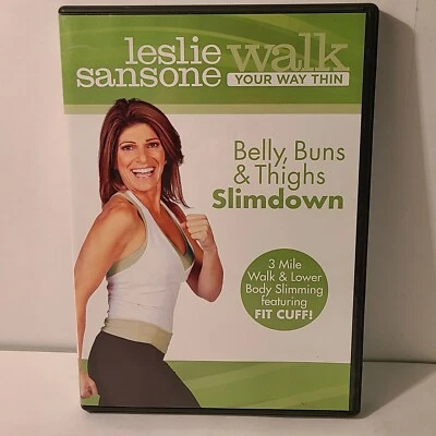 Walk your way thin DVD Leslie Sansone  Belly buns and thighs slim down DVD — 第 1/4 张图片