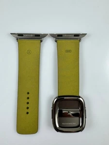 Oryginalny Apple Watch FineWoven Nowoczesny pasek z klamrą 40 41MM 42MM Chartreuse Small - Zdjęcie 1 z 7