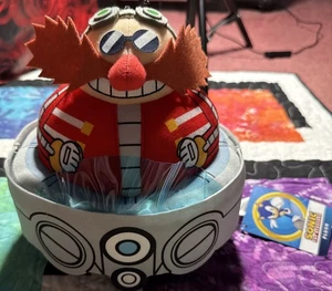 Dr Eggman Robotnik Mobile 8" Peluche Sonic Il Riccio Sega Nuovo Egg Man - Foto 1 di 4