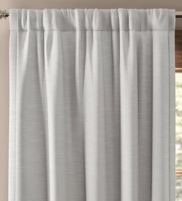 Threshold 50"x63" Blackout Henna Rod Pocket Window Curtain Panel White* - Image 1 of 4
