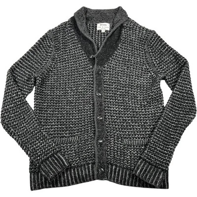 RAG & BONE Neiman Marcus Target Men's Charcoal GrayWool Cardigan Sweater Sz L - Image 1 of 4