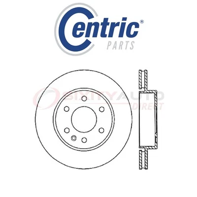 Centric High Carbon Alloy Disc Brake Rotor for 2004-2009 Cadillac SRX 3.6L zg Foto 1 de 4