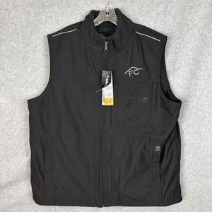 DRI DUCK Vest Mens Sz XL Black Canvas Grizzly Tec Workwear Waterproof Outdoor - Picture 1 of 10