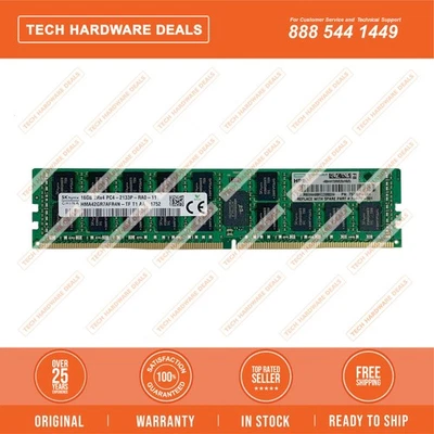 752369-081    HPE 16GB (1x16GB) Dual Rank x4 DDR4-2133 CAS-15-15-15 Registered M - Image 1 of 2