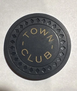 Town Club North Las Vegas 50 $ Ton Diamant Form Casino Chip 1945-1964 TR King - Bild 1 von 2