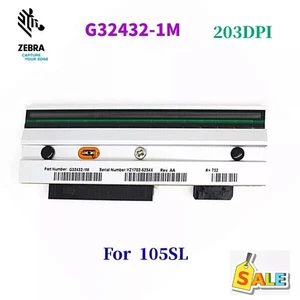 Printhead For Zebra 105SL Thermal Label Printer 203dpi P/N: G32432-1M - Afbeelding 1 van 3