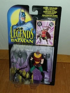 LEGENDS OF BATMAN CRUSADER ROBIN CHEVALIER FIGURE CARD #20 DC KENNER < - Picture 1 of 4