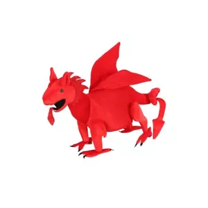 Wicked Red Dragon Hat Novelty Rugby Supporter Sport Wales Welsh Cymru - Picture 1 of 1