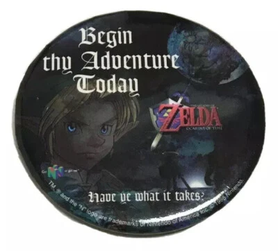 Винтажная коллекционная булавка The Legend Of Zelda Ocarina Of Time для Nintendo 64 - Изображение 1 из 4