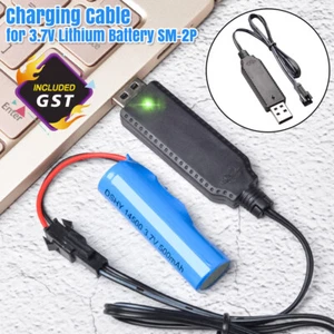 2/5x Usb-Charger Cable For 3.7V Lithium Battery Charger SM 2P ForRC Car-Aircraft - Picture 1 of 12