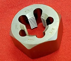 5/8-18 NF x 1-1/4" Hex Die Irwin Hanson 7254 Rethreading CS RH - Bild 1 von 5