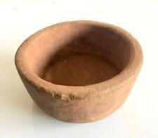 Ancient Primitive Rare Red Temple Stone Hand Crafted Round Bowl Pot