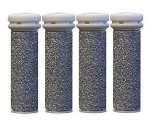 Emjoi Micro-Pedi Mineral Ersatzrollen Sehr Grob Fr , 4 x Pack, Silver