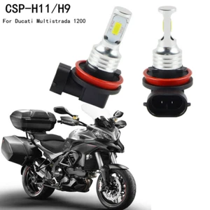 H11 LED For Ducati Multistrada 1200 2010-2017 Headlight 2x 6500K White 50W Bulbs - Picture 1 of 11