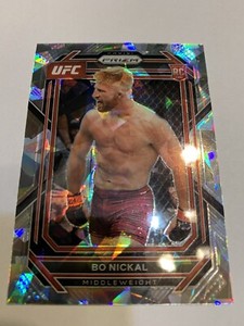 2023 Panini Prizm UFC #103 Bo Nickal Cracked Ice Parallel RC