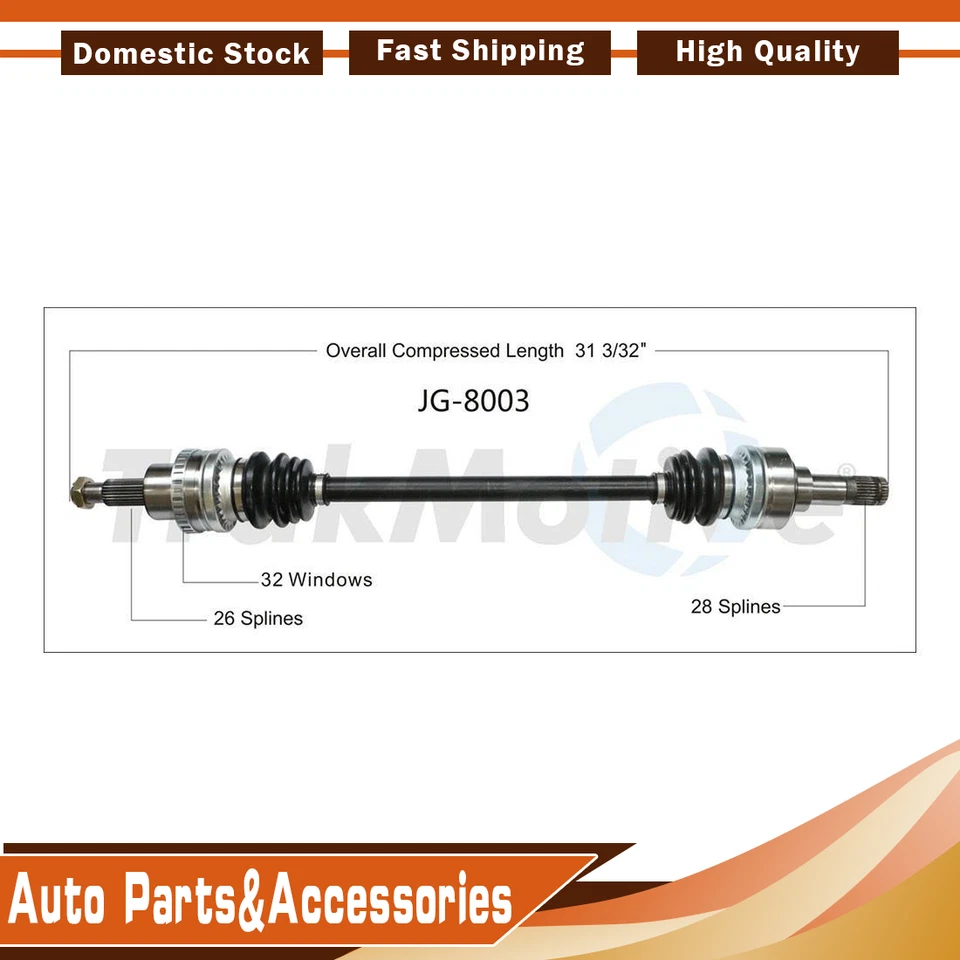 Eje trasero izquierdo TrakMotive 1 CV para Jaguar X-Type 2002-2004 Foto 1 de 3