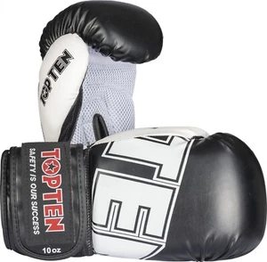 Guantes de Boxeo NK 3 TOP TEN Negro/Blanco, 10 - 16Oz. Cajas. Kickboxing. Muay Thai. - Imagen 1 de 5