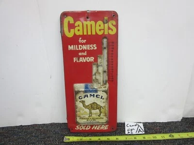 CAMEL cigarettes thermometer advertising sign 14x6 vintage antique non-working - Image 1 of 4