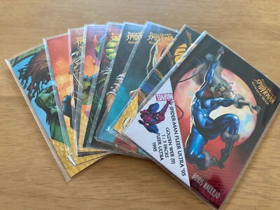 Spider-Man '95 fleer ultra Golden Web 9 card chrome set 1995 - Image 1 of 3