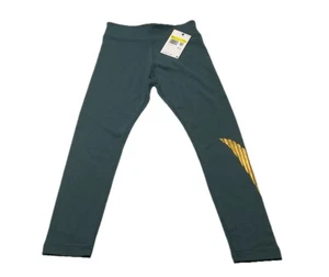 Nike Sportswear Tight Fit Mid Rise Full Length Leggings Kids Green Sz Small - Picture 1 of 7