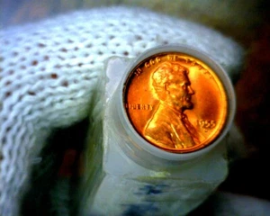 1955-D BU Lincoln Wheat Penny Original Roll  - Picture 1 of 1