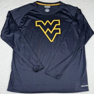 Majestic WVU Mountaineers Shirt Herren XL blau gold lässig sportlich fit Pullover  - Bild 1 von 8