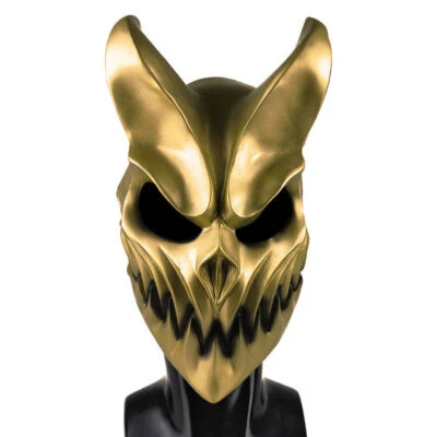 Demon Latex Mask Slaughter To Prevail Devil Darkness Demolisher Gold Black - Image 1 of 4