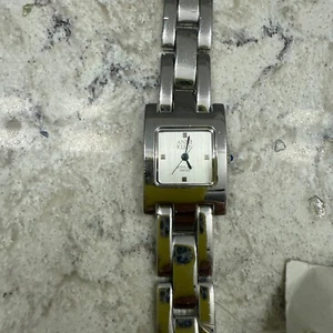 Prre- Owned Women's Anne Klein Sterling Swiss Square wristwatch vintage - Picture 1 of 6