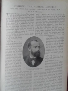 Dr Koch Consumption TB Tuberculosis Cure Brompton Sanatorium Rare Article 1902 - Picture 1 of 8