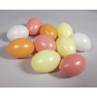 Eggs Plastic 6cm Apricot 4 Colors Assorted 10 Pieces