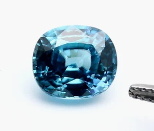 Zirkon blau facettiert 5,67 Karat - Picture 1 of 2