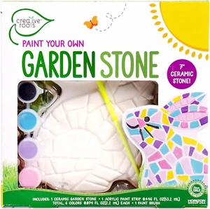 Paint Your Own Bunny Garden Stone, Bastelsets, Trittsteine Set für Kinder, Cer - Bild 1 von 9