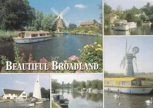 Broadland Multiview Postcard unused VGC - Picture 1 of 2