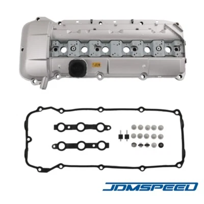 Cubierta de válvula de junta de aluminio compatible con 98-02 BMW E39 525i 528i E46 325i 328i 330i X5 Foto 1 de 4
