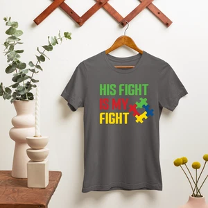 His Kampf Is My Kampf T-Shirt Puzzle Teile Neurodiversity Autismus Bewusstsein - Imagen 1 de 24