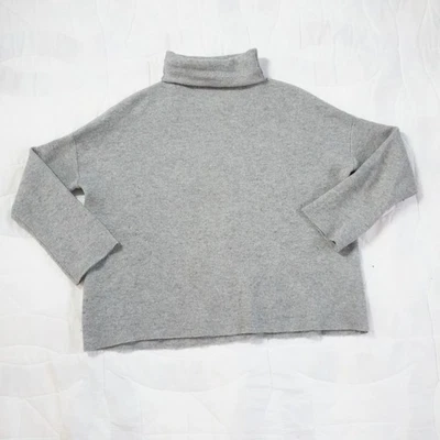 Suéter Vince Gris Lana Mezcla Cachemira Cuello Alto Cuello Redondo XS Talla Grande Mínimo Foto 1 de 4